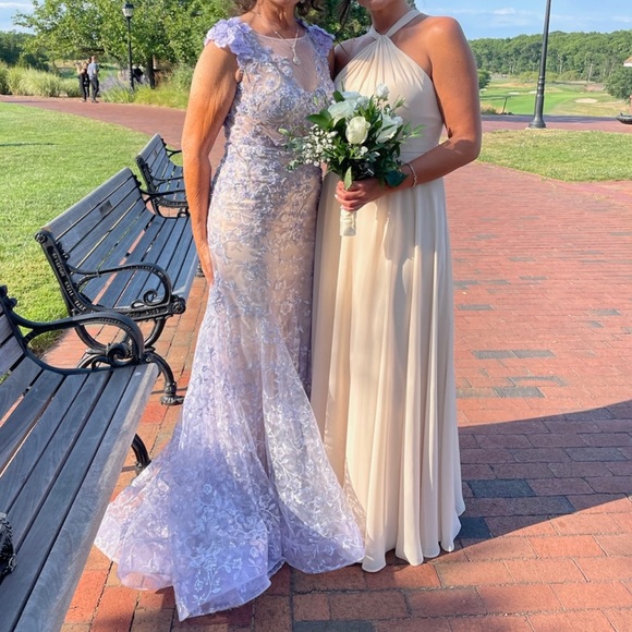 Floral Bead-Embellished Gown - Picture 3 of 4